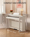 Donner DDP-100 White 88-Key Weighted Upright Digital Piano for Beginners