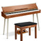 Donner DDP-80 PLUS 88 Key Weighted Wooden Upright Digital Piano with Semi-open Cover