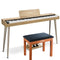 Donner DDP-60 88-Key Wooden Semi-Weighted Upright Digital Piano with 3-Pedal for Beginner