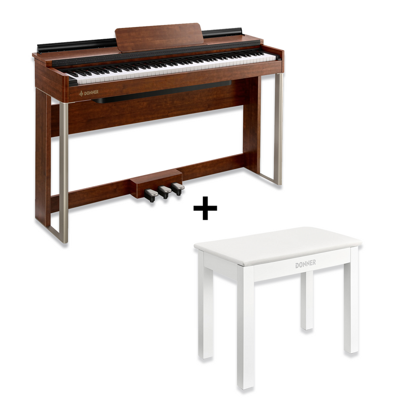Donner DDP-200 Professional 88 Key Weighted Dynamic Graded Hammer Action Wooden Upright Digital Piano