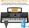 Moukey MEK-200 61-Key Full-Size Electronic Keyboard Portable Piano Kit for Beignner