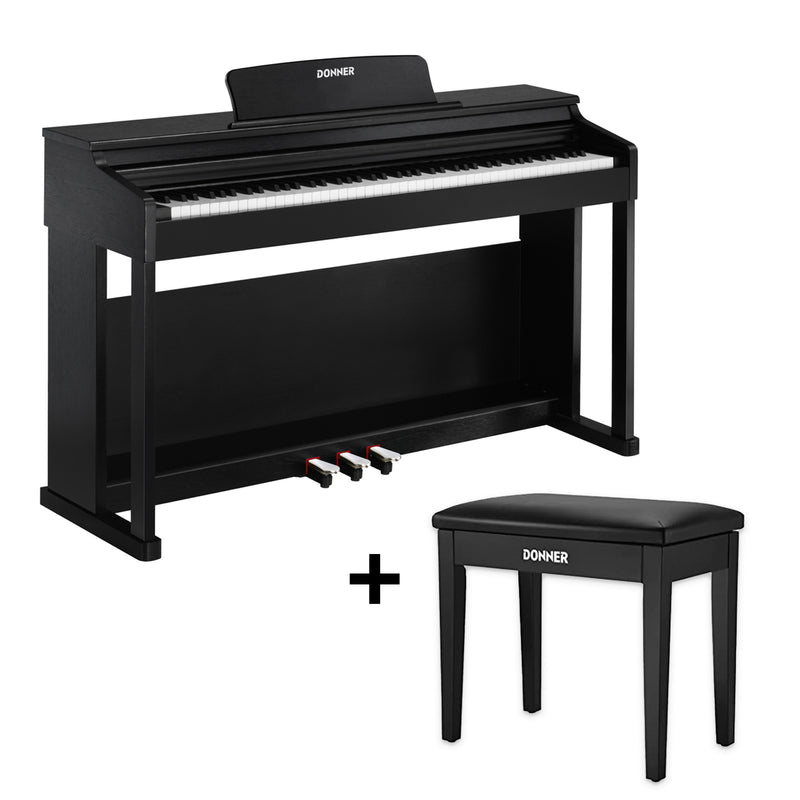 Donner DDP-100 88-Key Weighted Hammer Action Upright Digital Piano for Beginner