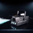 Machine à brouillard Donner DFM-400 500W avec lumières LED, Machine à fumée LED DJ avec télécommande sans fil et filaire, avec protection par fusible